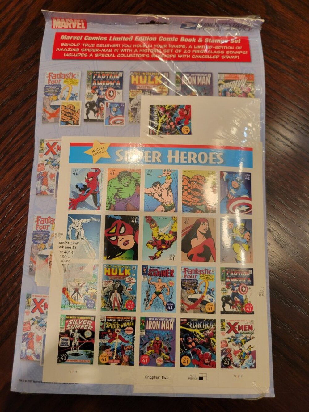 USPS 2007 Marvel Comics The Amazing Spider-Man Comic Book, Avengers Stamp set - Picture 2 of 3